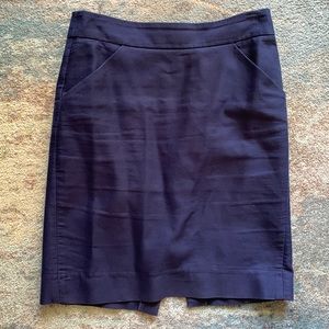 Blue J. Crew pencil skirt size 4 with pockets!
